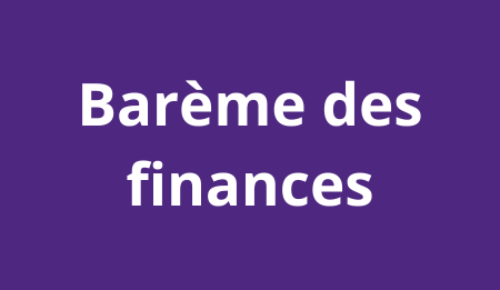 Barème des finances